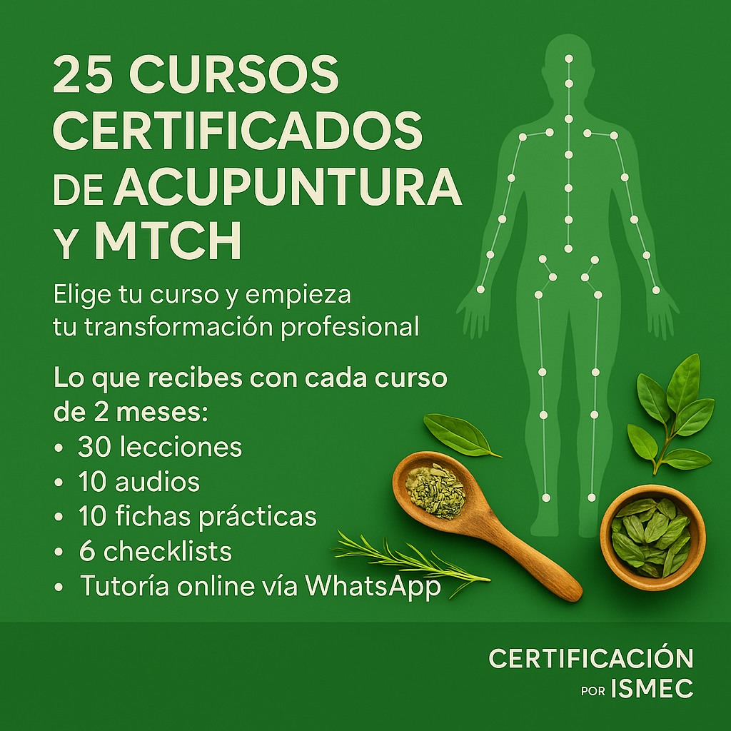 Cursos certificados en Acupuntura y MTCH