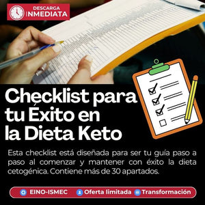 Checkclist para tu éxito en la dieta Keto