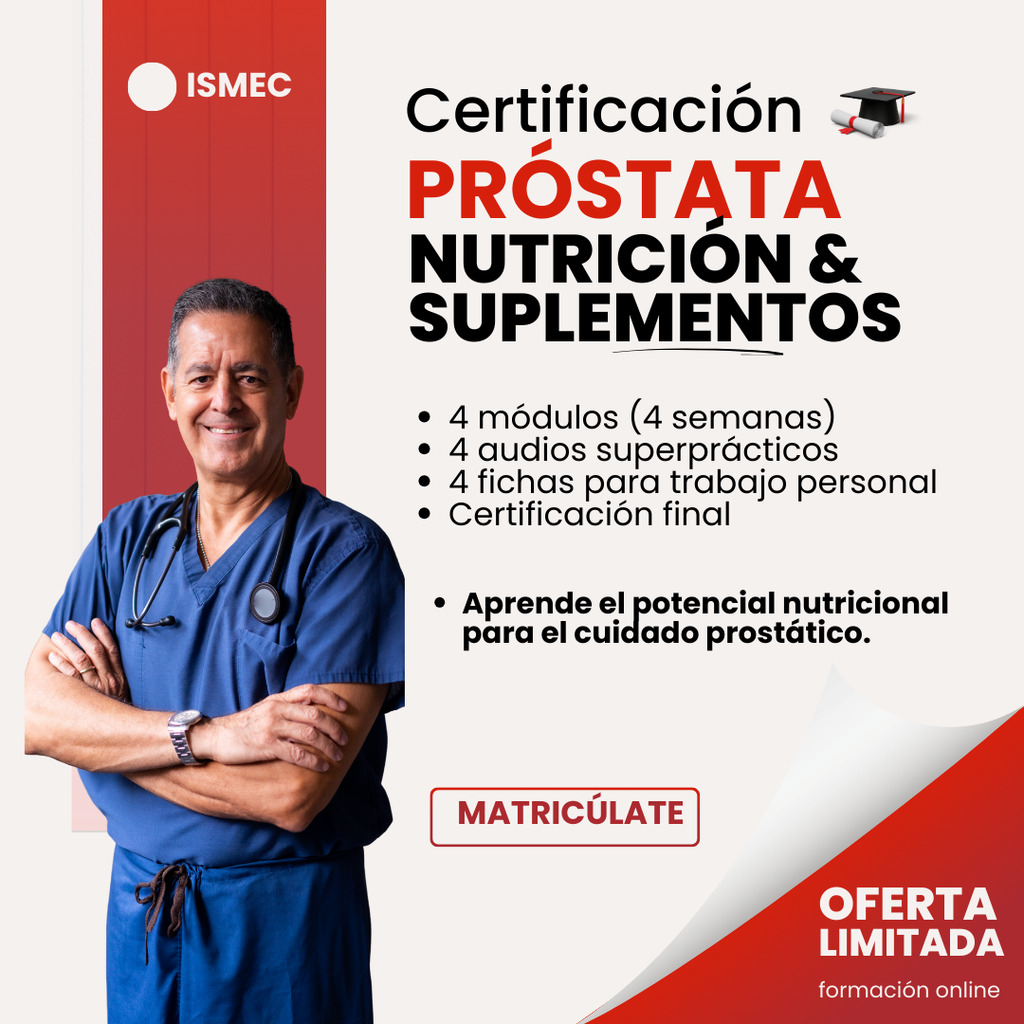 Certificación en Próstata, Nutrición y Suplementos
