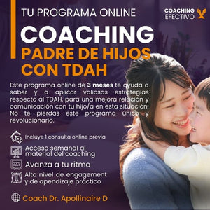 Programa Coaching online - Padres con hijo con TDAH