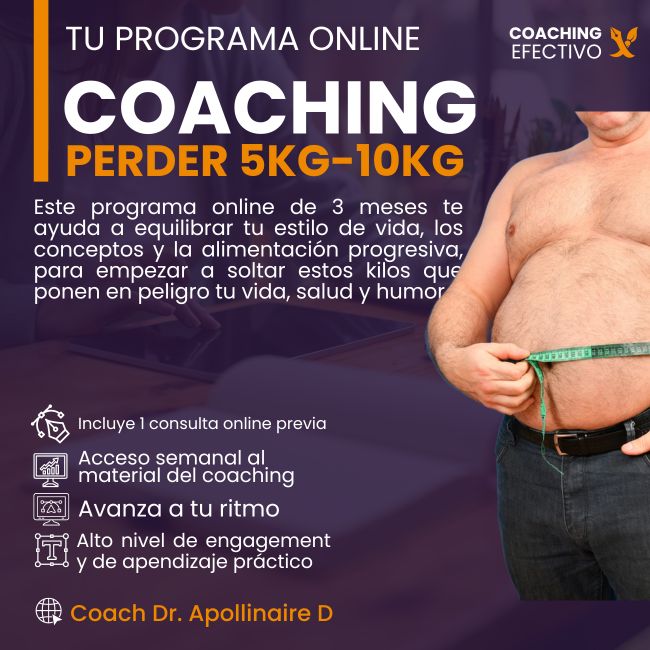 Programa Coaching online - Perder 5-10Kg en 3 meses