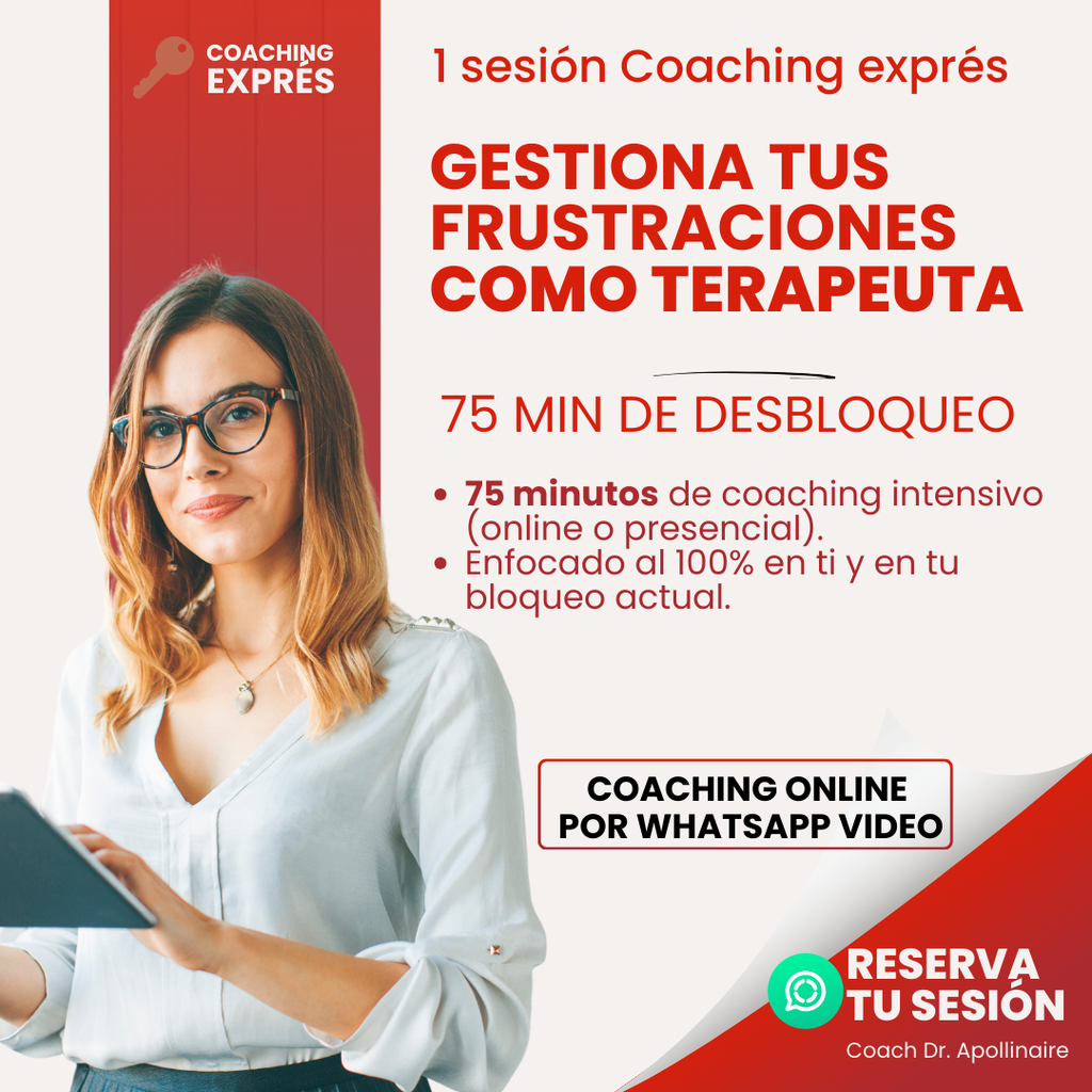 1 sesión Coaching – Gestiona tus frustraciones como terapeuta