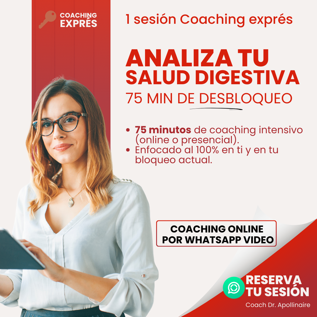 1 sesión Coaching – Analiza tu Salud Digestiva