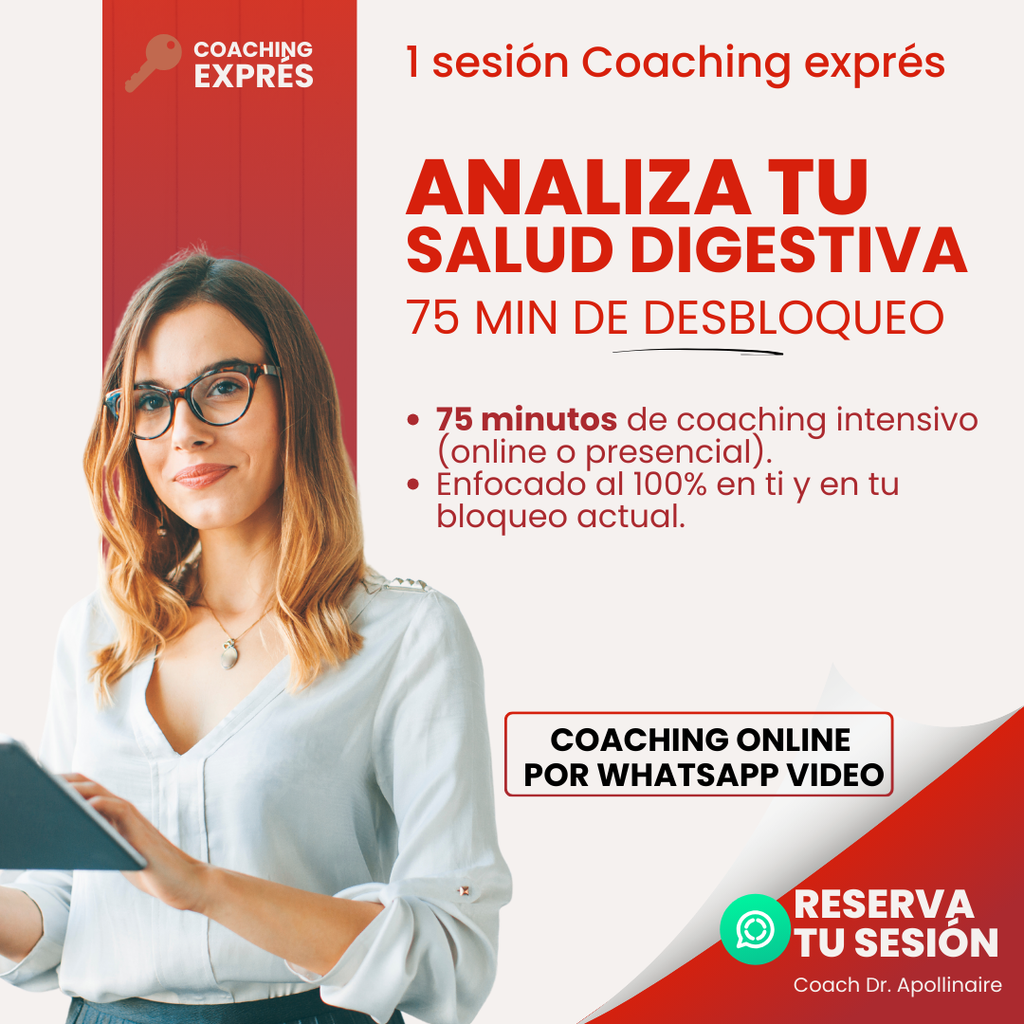 1 sesión Coaching – Analiza tu Salud Digestiva