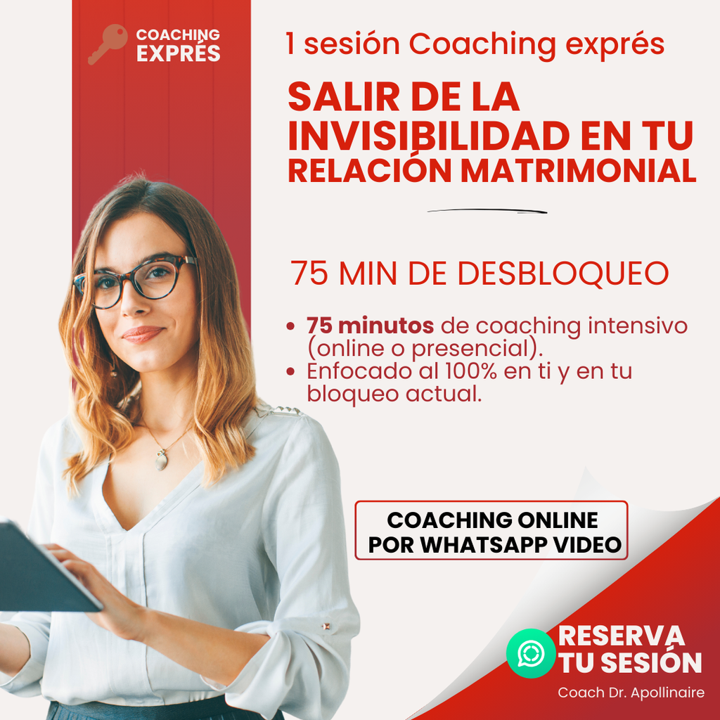 1 sesión Coaching – Invisibilidad en tu relación