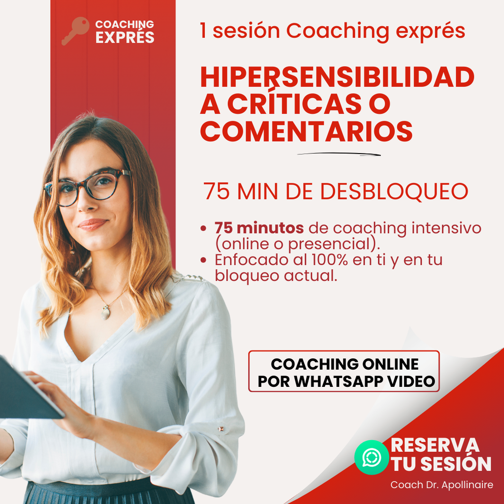 1 sesión Coaching – Hipersensibilidad a críticas