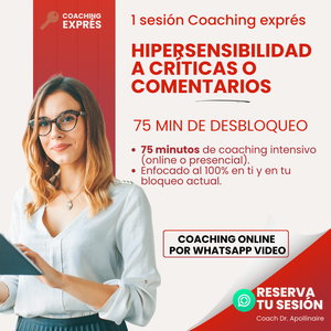 1 sesión Coaching – Hipersensibilidad a críticas