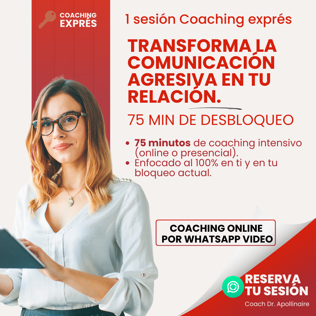 1 sesión Coaching – Transforma tu comunicación agresiva