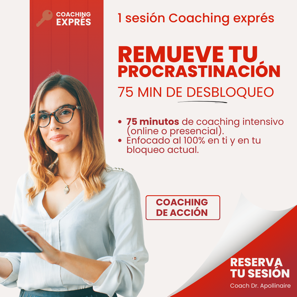 1 sesión Coaching-Remueve tu procrastinación