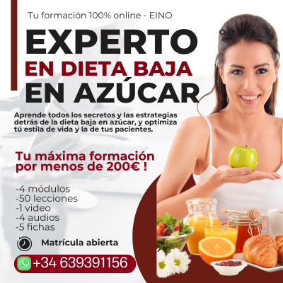 Experto en Dieta Baja en Azúcar