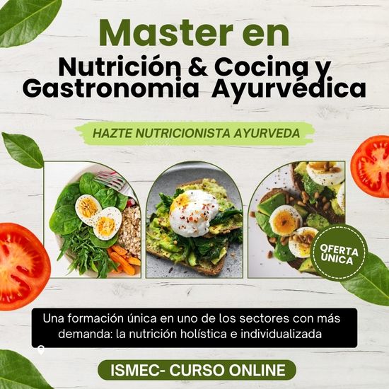 Master en Nutrición, Cocina y Gastronomía Ayurvédica