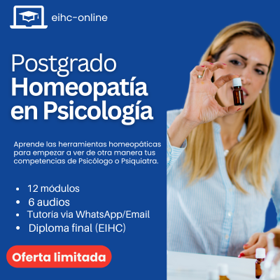 Curso Postgrado Homeopatía Psicologíca